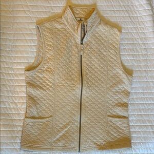 Woolrich Quilted Ivory Vest | S